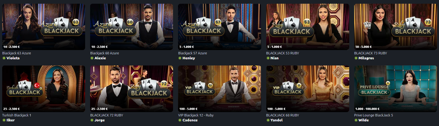 Pragmatic Play Blackjack League στο Stoiximan Casino