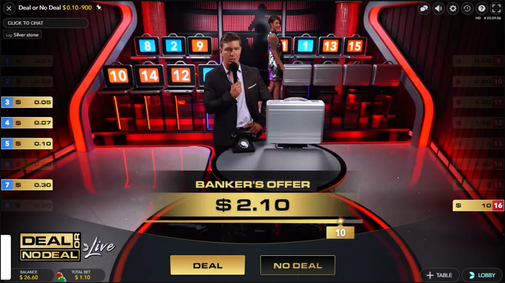 Stoiximan Casino Deal or No Deal Live